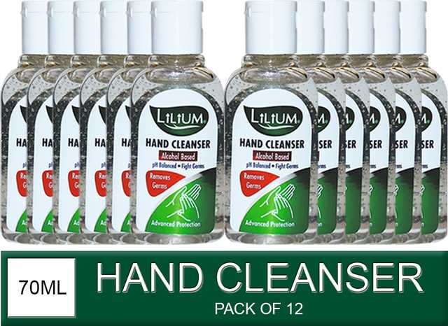 Alcohol Based Hand Cleanser Set (Pack of 12) (12 X 70 ml) (GCI-671)