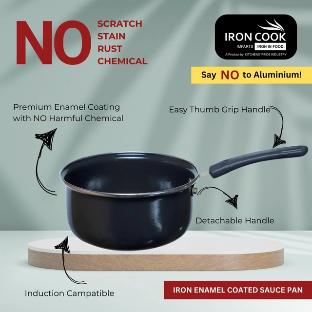 Enamel Coated saucepan 16 cm