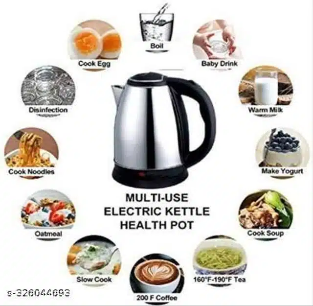 Multipurpose Tea Coffee Kettle (Silver, 2 L)