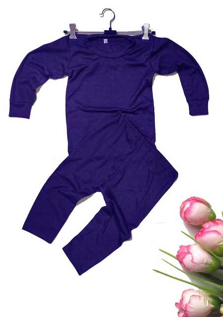 Soft and Comfortable Thermal Wear for Kids (Blue, 12-18 Months) (MD-31)