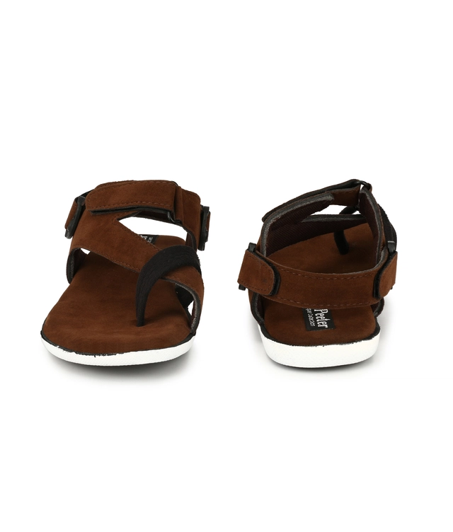 Sandals for Men (Brown, 6)