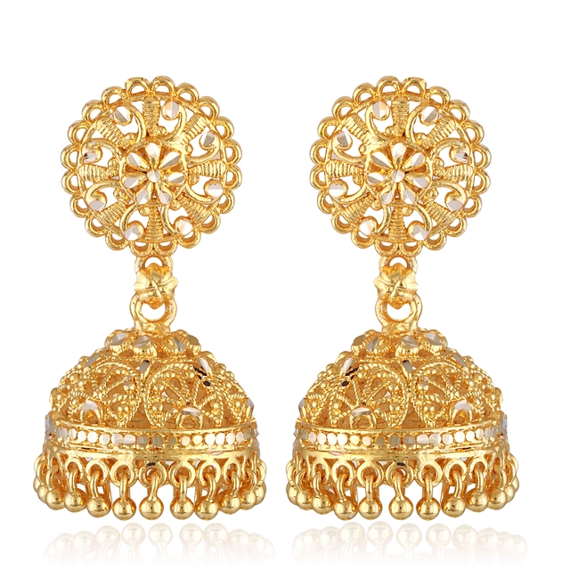 Alloy Earrings for Women & Girls (Gold, Set of 1)