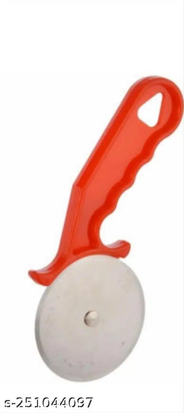 Spatula with Oil Brush & Pizza Cutter (Multicolor, Set of 3)