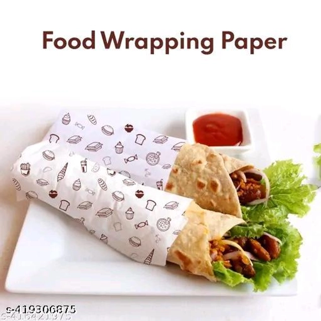 Food Wrapping Roll Paper (White, 25 m) (Pack of 2)