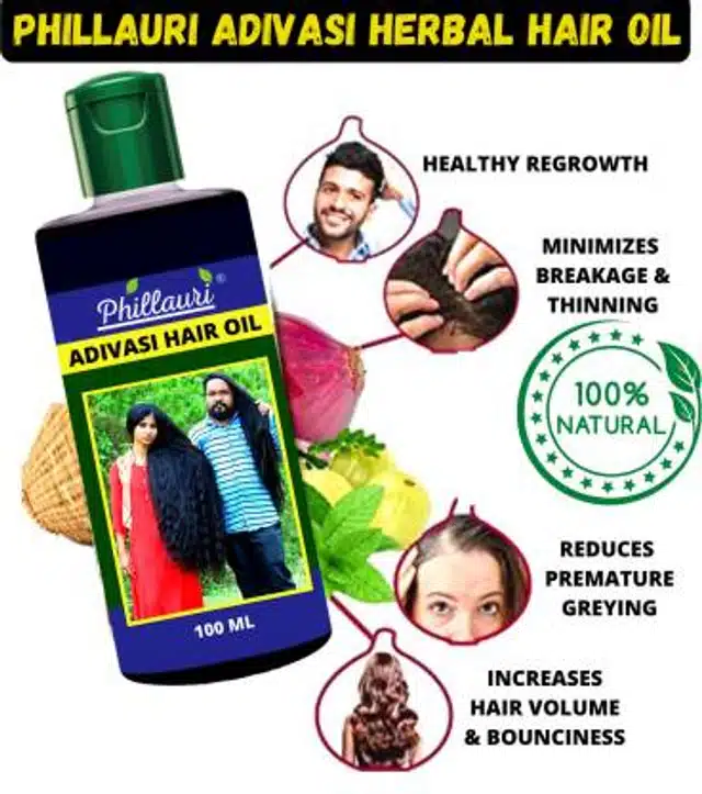 Adivasi Herbal Hair Oil (Pack of 2, 100 ml)