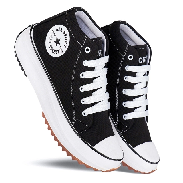 Casual Shoes for Women (Black & White, 4)