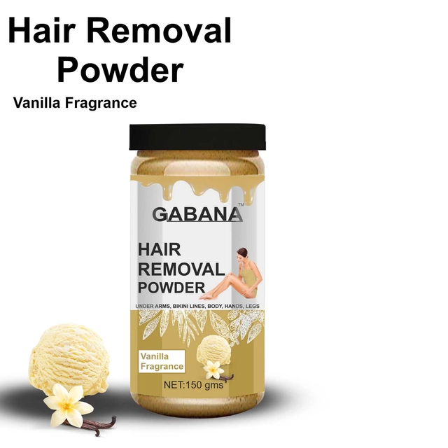 Gabana Rose with Vanilla Fragrance Instant Painless Hair Removal Powder (150 g, Pack of 2)