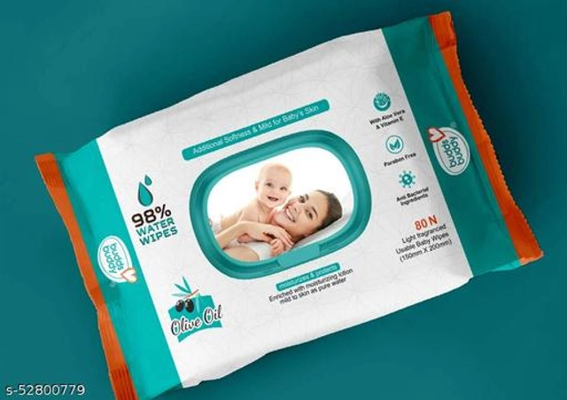 BuddsBuddy (80 Pcs) Baby Wet Wipes (Pack of 2)