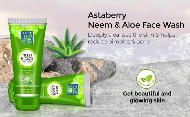 Asta Berry Neem & Aloe Face Wash (60 ml)