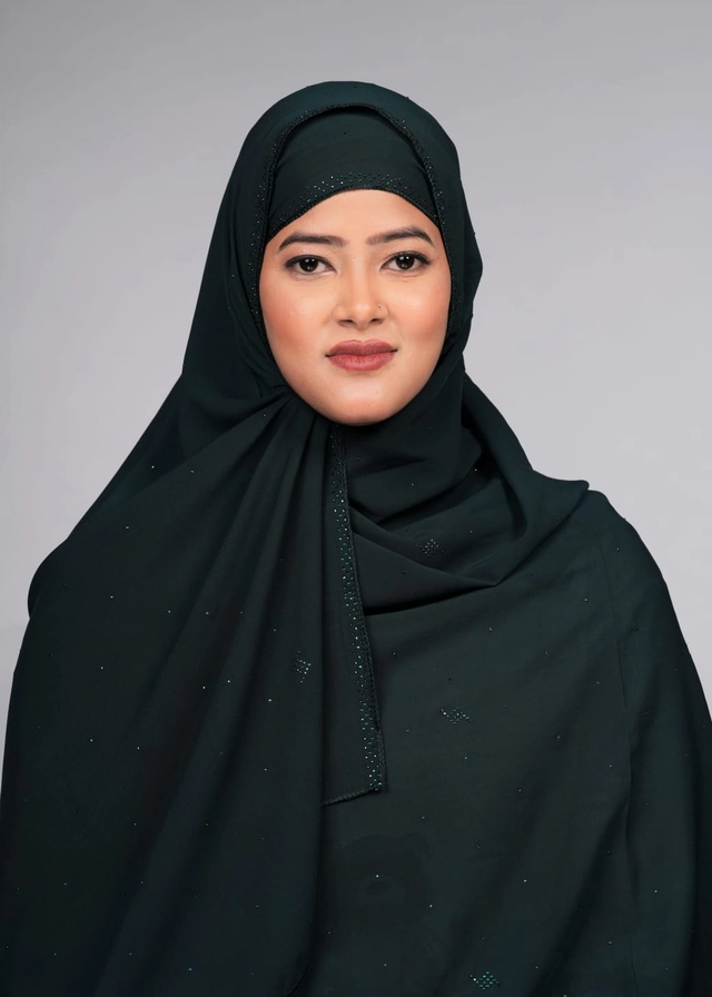 Chiffon HIjab for Women (Black, Free Size)