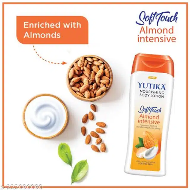 Yutika Soft Touch Almond Intensive Body Lotion (300 ml, Pack of 3)