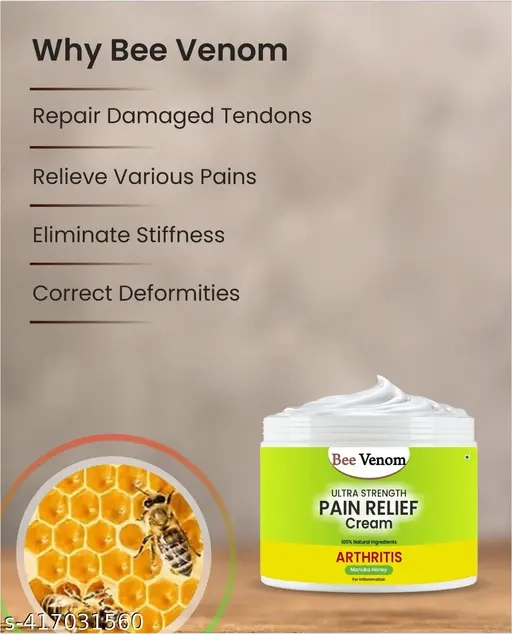 Bee Venom Ultra Strength Joints Pain Relief Cream (30 g, Pack of 2)