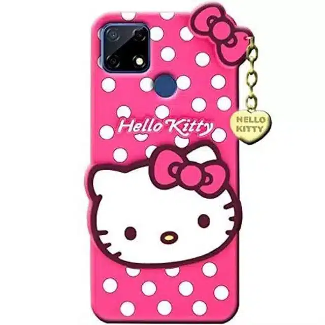 Hello Kitty Back Cover for Oppo A15 (Pink)
