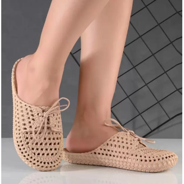 Flats for Women (Beige, 4)