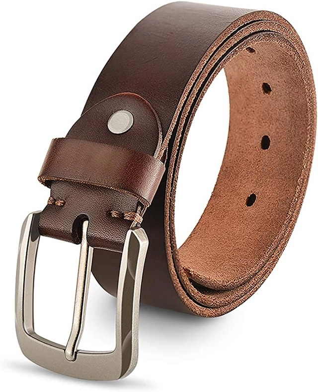 Faux Leather Belt for Men (Brown)