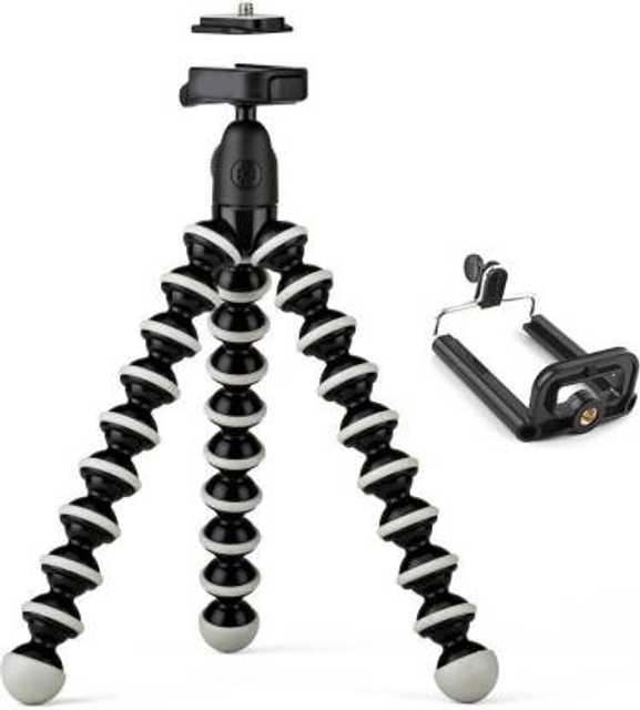 Pinak Plastic Fully Flexible & Foldable Octopus Mini Gorilla Tripod Stand (Black) (PS-163)