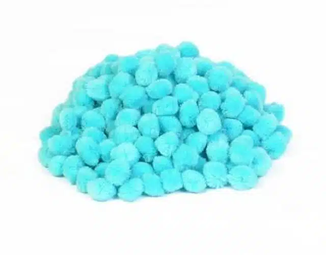 Pom Pom Balls (Blue, Pack of 100)