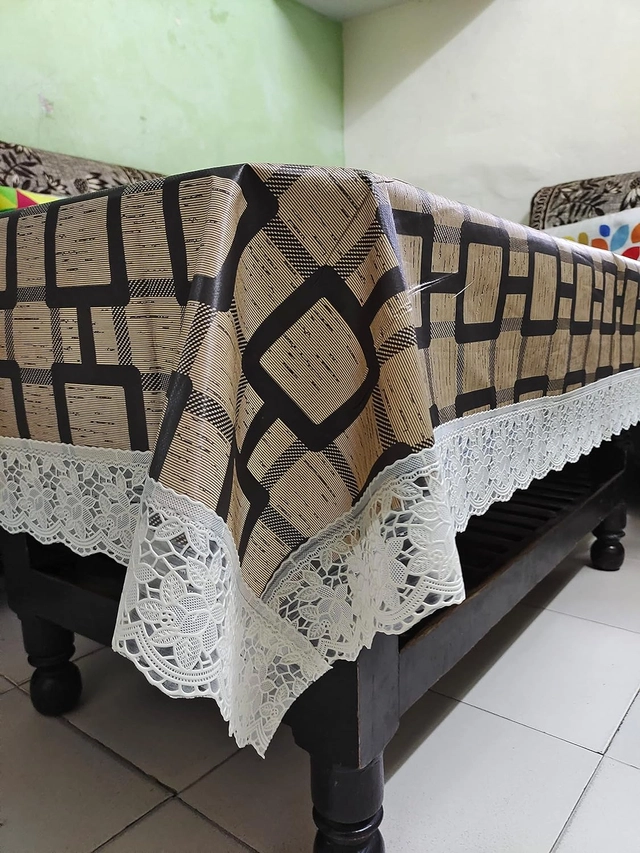 PVC Printed Table Cover (Multicolor, 40x60 inches)