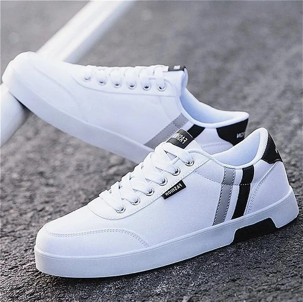 Casual Shoes for Men (White, 6)