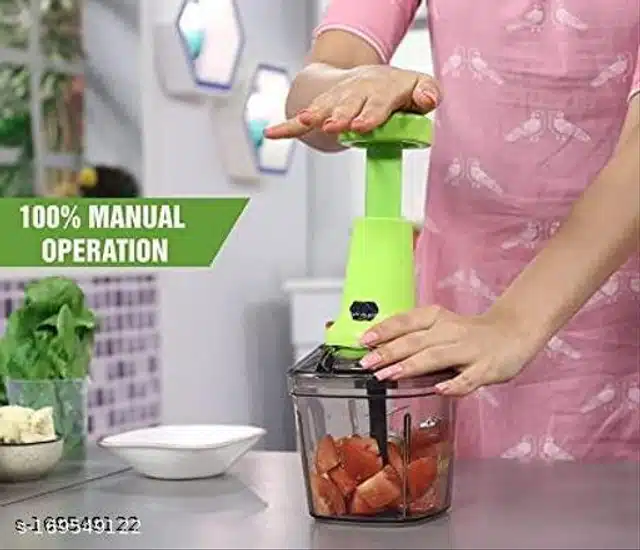 Manual Food Chopper 1000ML -Pink