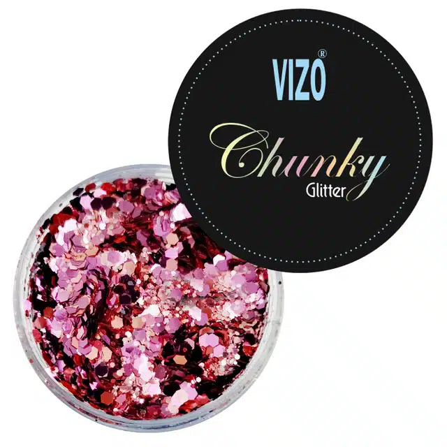 Vizo Chunky Eye Makeup Glitter Powder (Multicolor)