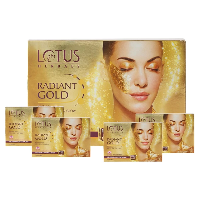 Lotus Herbals Radiant Gold Facial Kit (37 g, Set of 1)