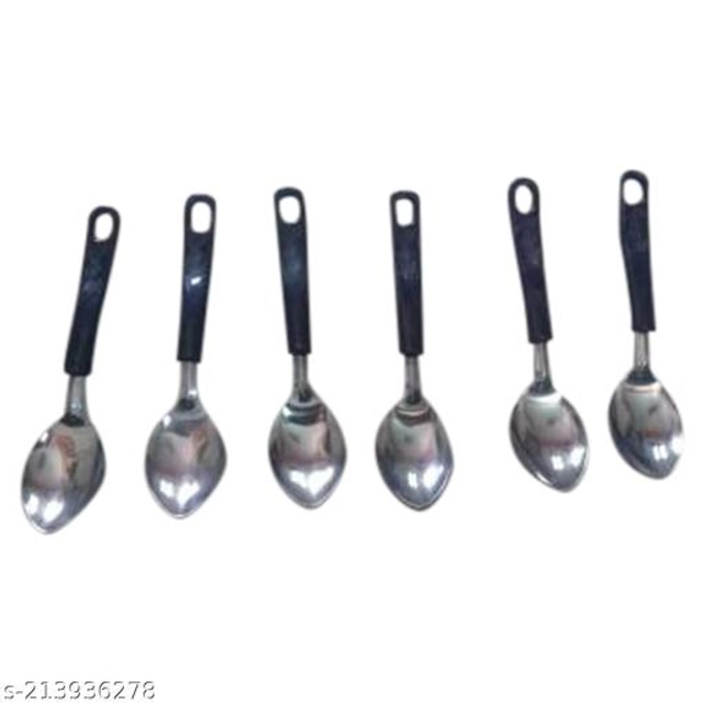 Stainless Steel Spoons (Silver, Pack of 6)