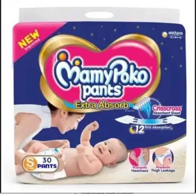 MamyPoko Pants 30 Pcs Baby Diaper (S, Set of 1)