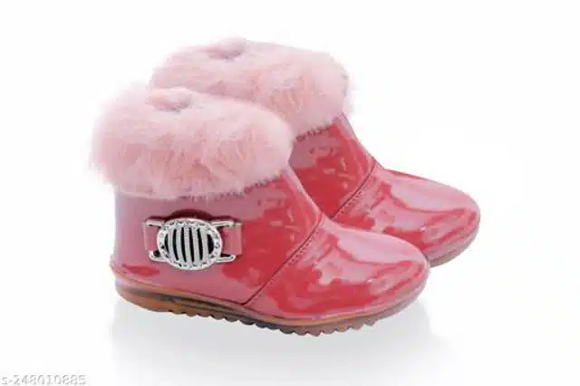 Boots for Girls (Peach, 18-21 Months)