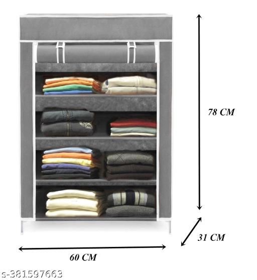 Metal 4 Layer Collapsible Multipurpose Rack (Grey)