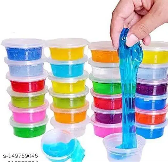 Non-Toxic Slime for Kids (Multicolor, Pack of 10)