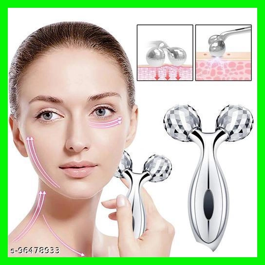 3D Face Massage Roller (Silver)