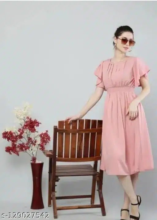Dresses for Women (Pink, S) (T55)