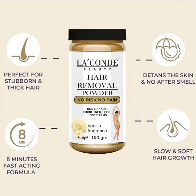 La'Conde Vanilla Fragrance Hair Removal Powder (150 g)