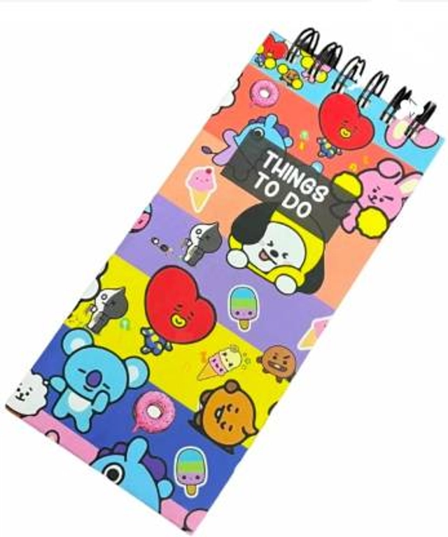 Pocket-Size 130 Pages Daily Detailed Work Planner (Multicolor)