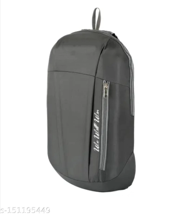 Polyester Backpack for Men (Grey)