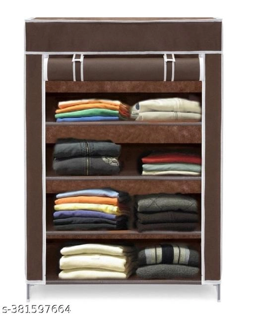 Metal 4 Layer Collapsible Multipurpose Rack (Brown)