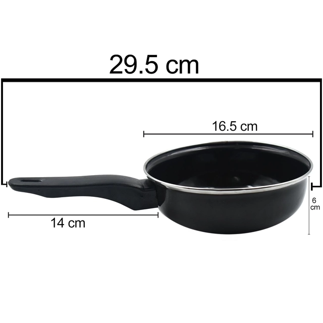 Non Stick Gas Compatible Frying Pan (Black, 12 inches)