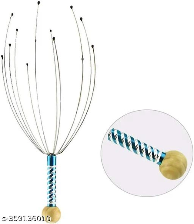 Metal Head Massager (Silver, Pack of 2)