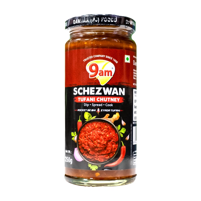 9 Am Schezwan Tufani Chutney 250 g