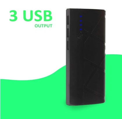 Premium Fast Charging Power Bank (Black, 10000 mAh)