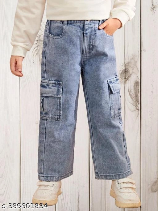 Denim Jeans for Boys (Blue, 3-4 Years)