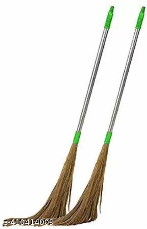 Laxmi Grass Broom (Multicolor, Pack of 2)