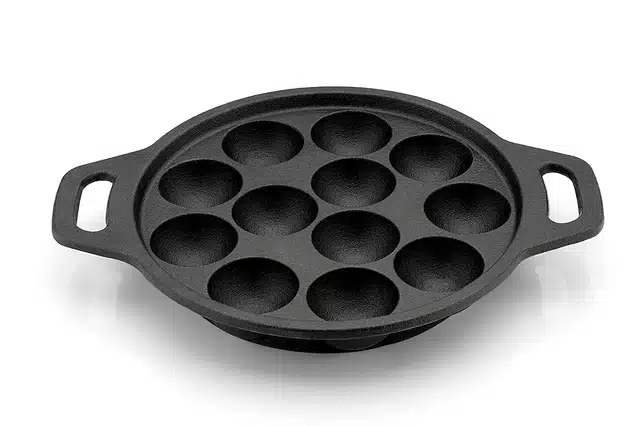 Cast Iron Appe Maker - Non-Stick Appam Pan for Perfect South