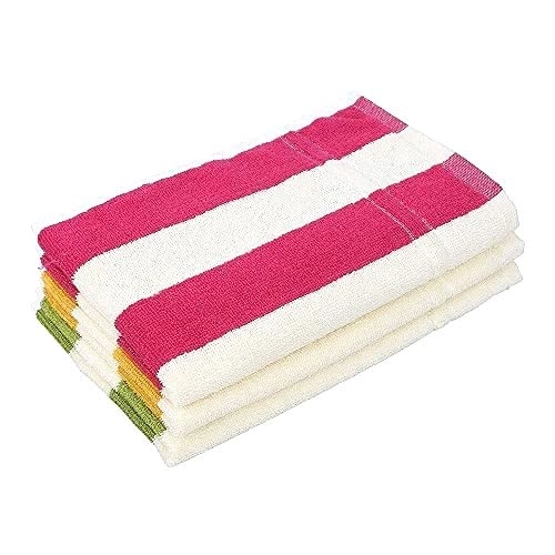 Cotton Solid Hand Towel (Multicolor, Pack of 4)