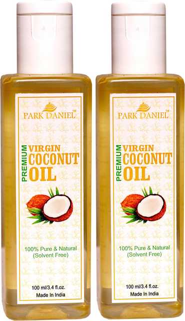 Park Daniel Pure & Natural Coconut Oil (Pack of 2, 100 ml) (SE-322)