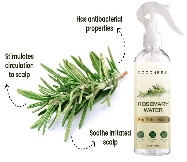 Goodness Rosemary Water Hair Spray (100 ml)