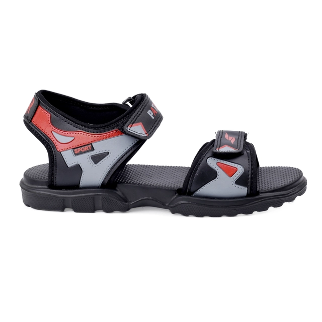 Sandals for Men (Red & Black, 6)