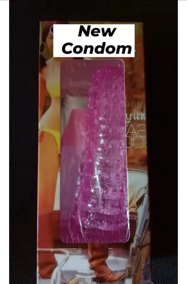 Rubber Crystal Extra Dotted Condom (Transparent)