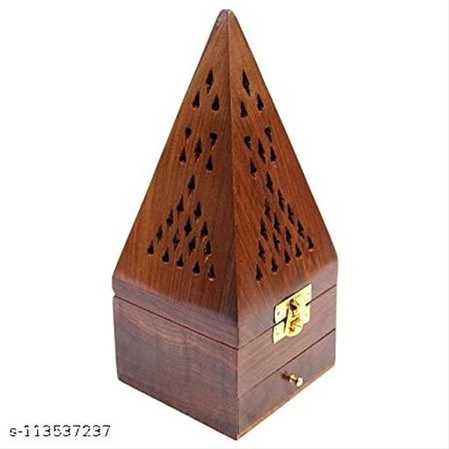 Wooden Dhoop Sticks Holder (Brown)